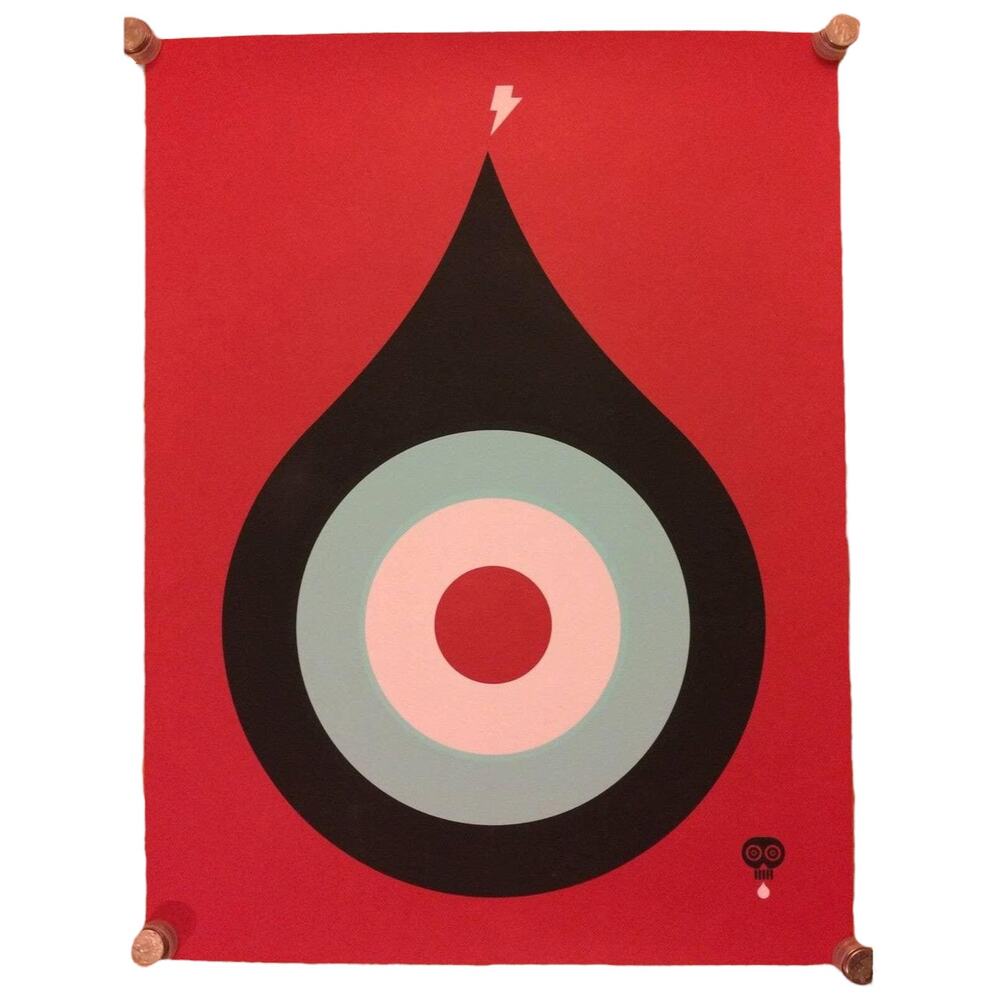 AESTHETIC APPARATUS 2007 Doomdrips Doomdrop Target Poster Print SIGNED NUMBERED